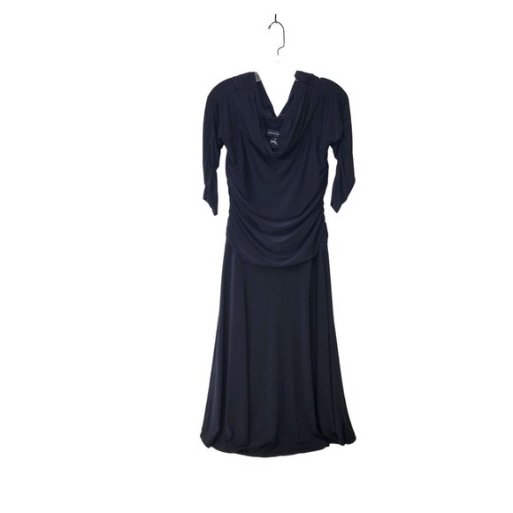 Jones New York Black Jersey Cowl Neck Dress - Picture 1 of 4